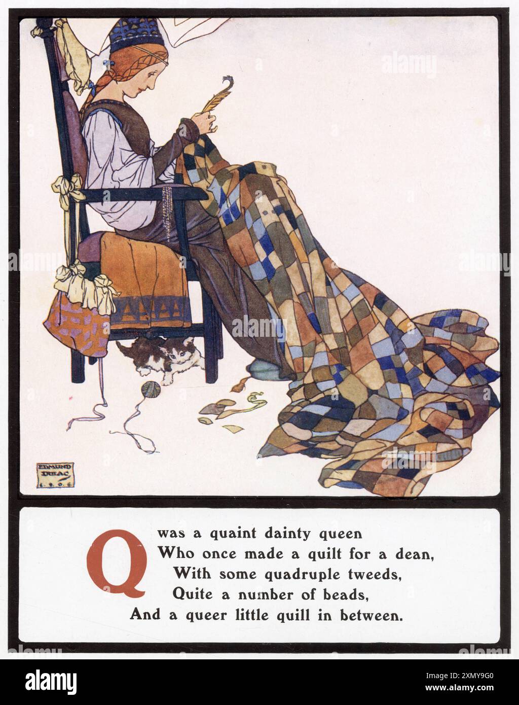 Q war eine hübsche zierliche Königin Stockfoto
