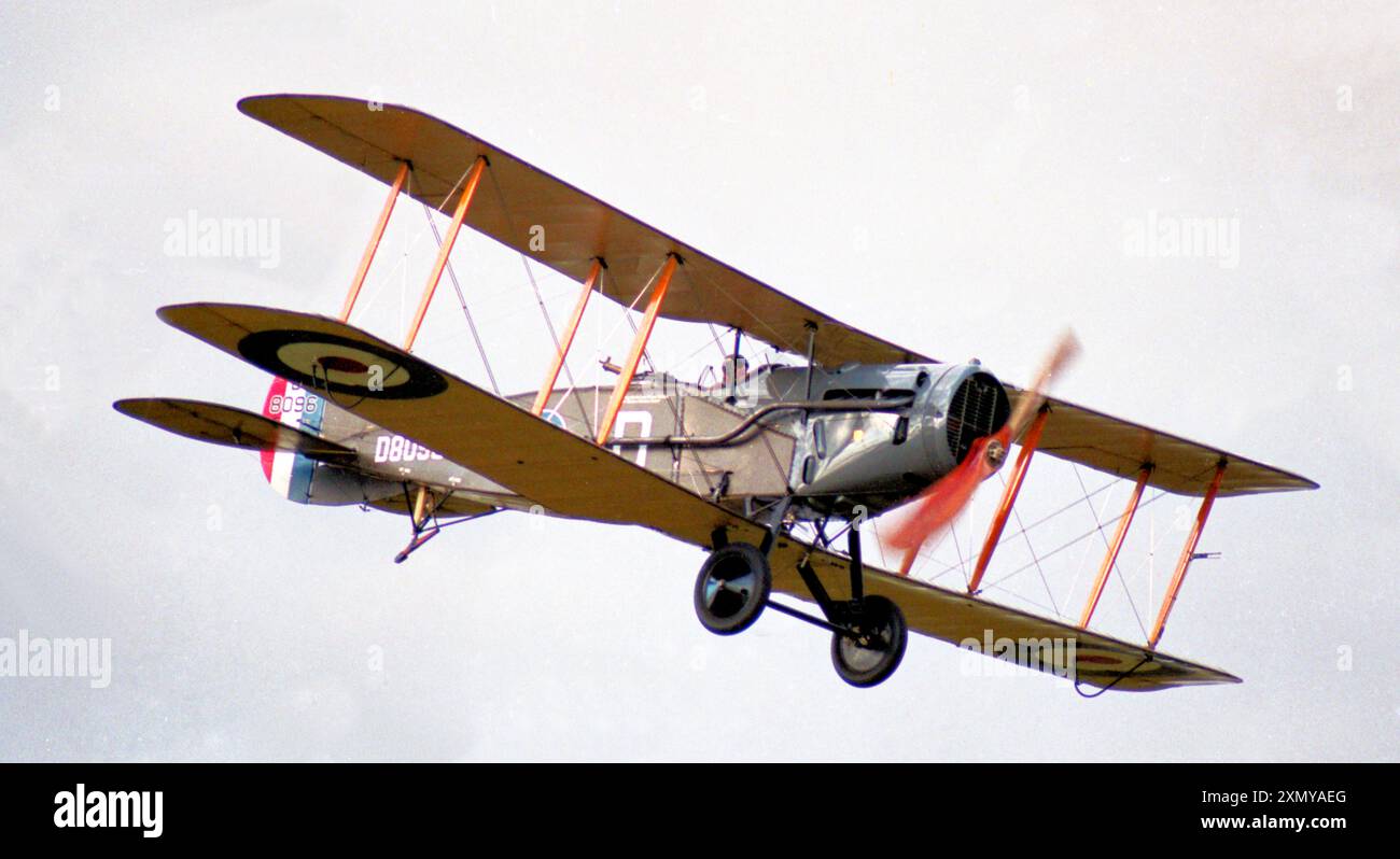 Bristol F.2B Jagdflugzeug G-AEPH - D8096 Stockfoto