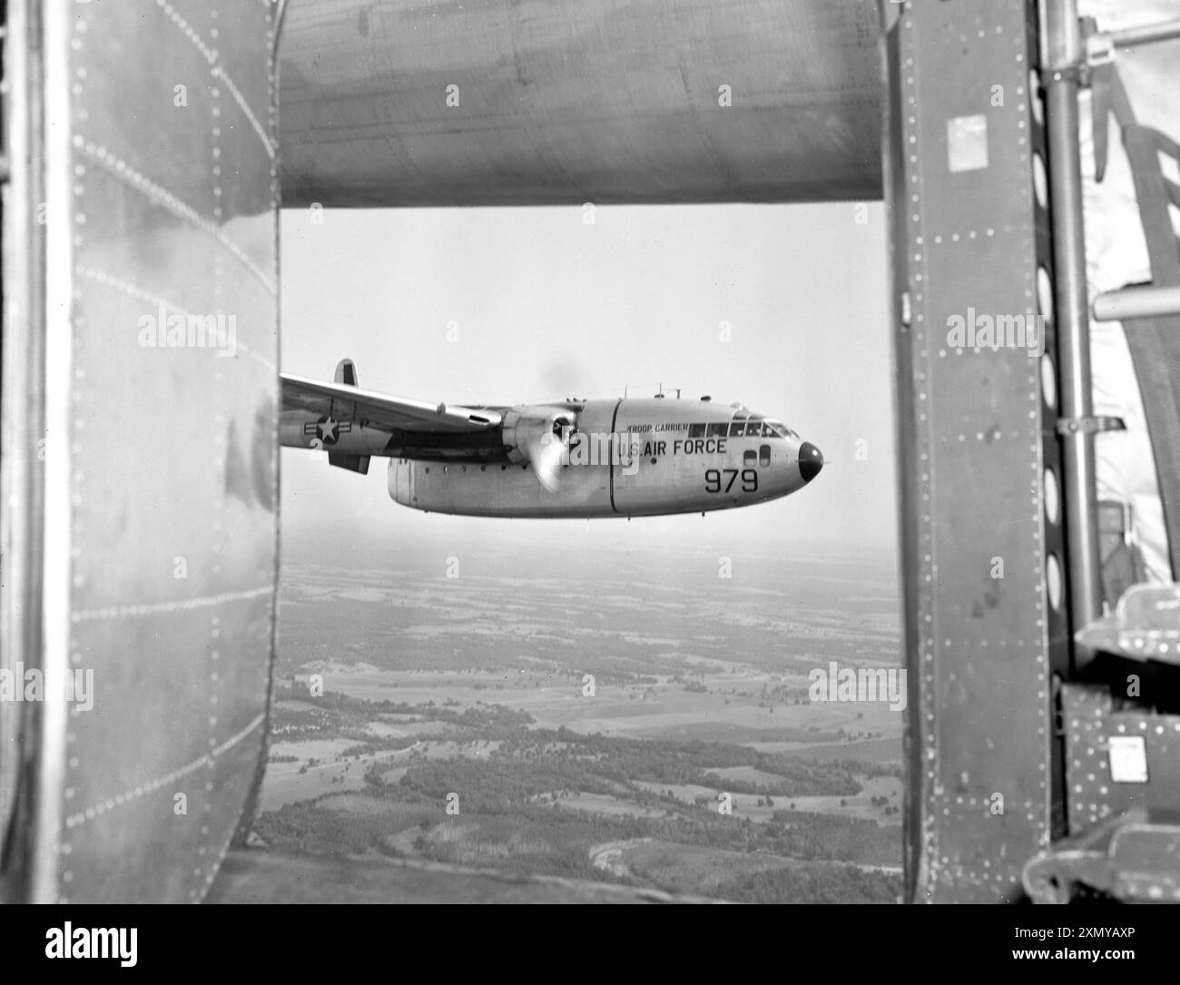 Fairchild C-119F fliegende Boxcar 51-7979 Stockfoto