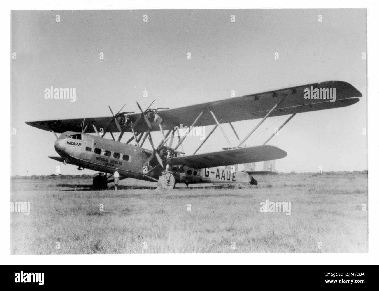 Handley Page HP.42 G-AAUE „Hadrian“ Stockfoto