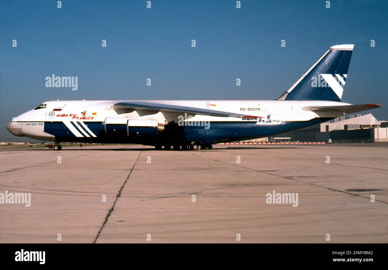 Antonov an-124-100 Ruslan RA-82014 Stockfoto