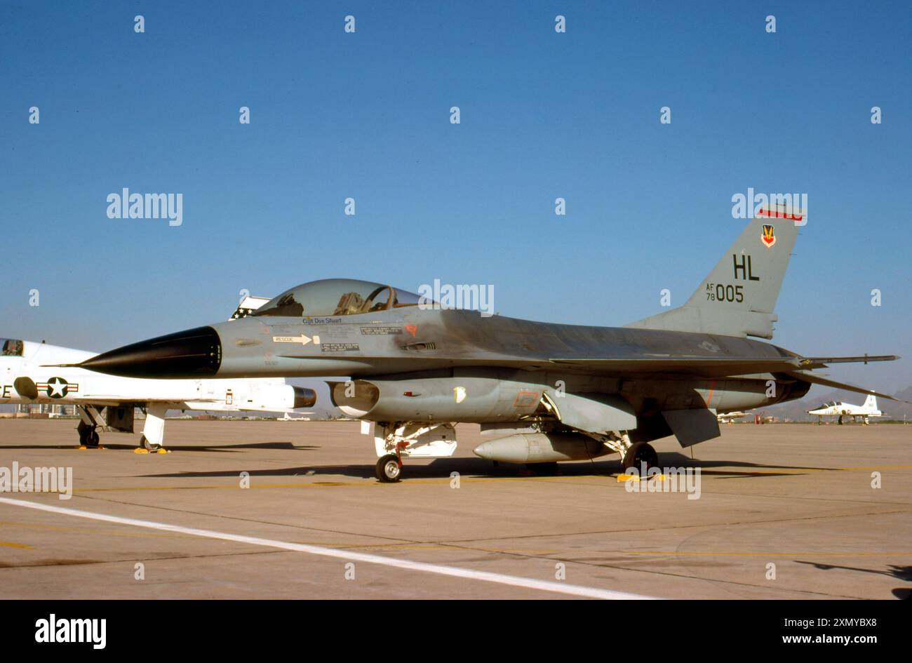 General Dynamics F-16A kämpft gegen Falcon 78-0005 Stockfoto