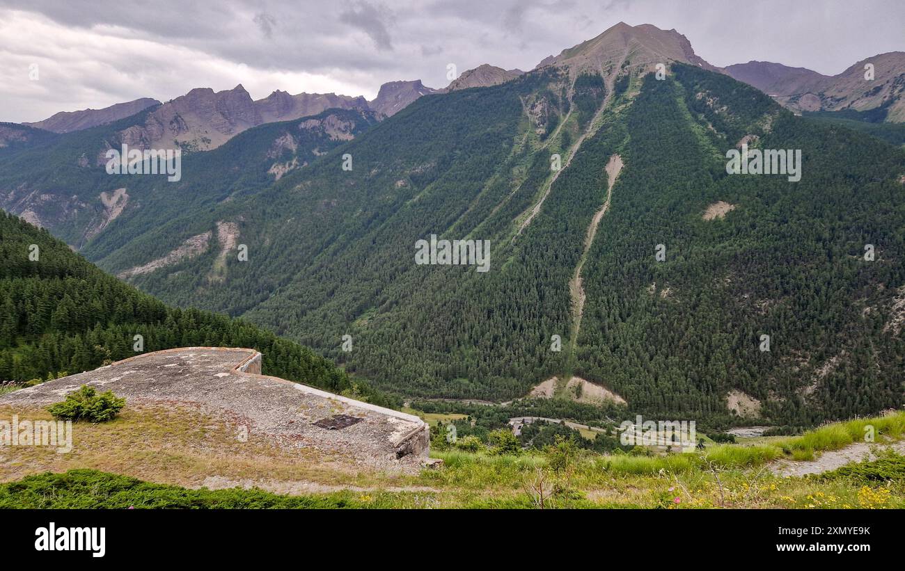 Fort Haut de Saint-Ours, Alpes de Haute-Provence, Frankreich Stockfoto