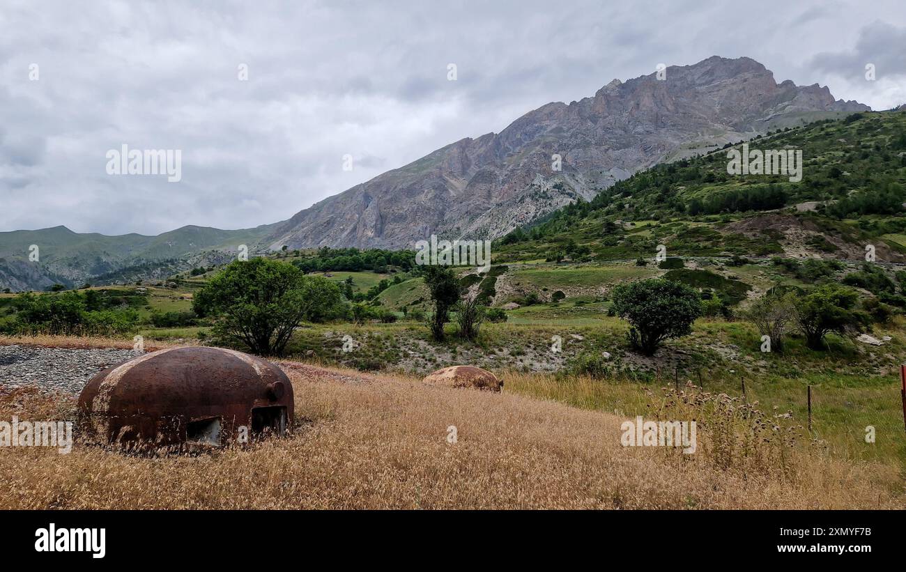 Saint-Ours Bas Fort, Saint-Ours Bas, Alpes de Haute-Provence, Frankreich Stockfoto