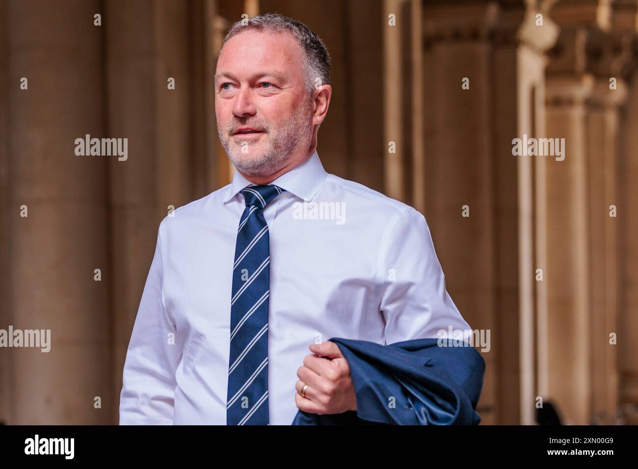 Downing Street, London, Großbritannien. 30. Juli 2024. Steve Reed OBE, Minister für Umwelt, Ernährung und ländliche Angelegenheiten, nimmt an der wöchentlichen Kabinettssitzung in der Downing Street 10 Teil. Quelle: Amanda Rose/Alamy Live News Stockfoto