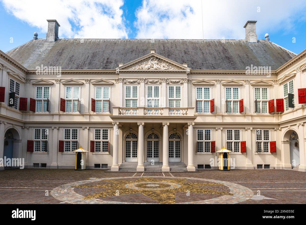 Noordeinde Palace, einer von drei offiziellen Palästen der niederländischen Königsfamilie in den Haag, Niederlande Stockfoto