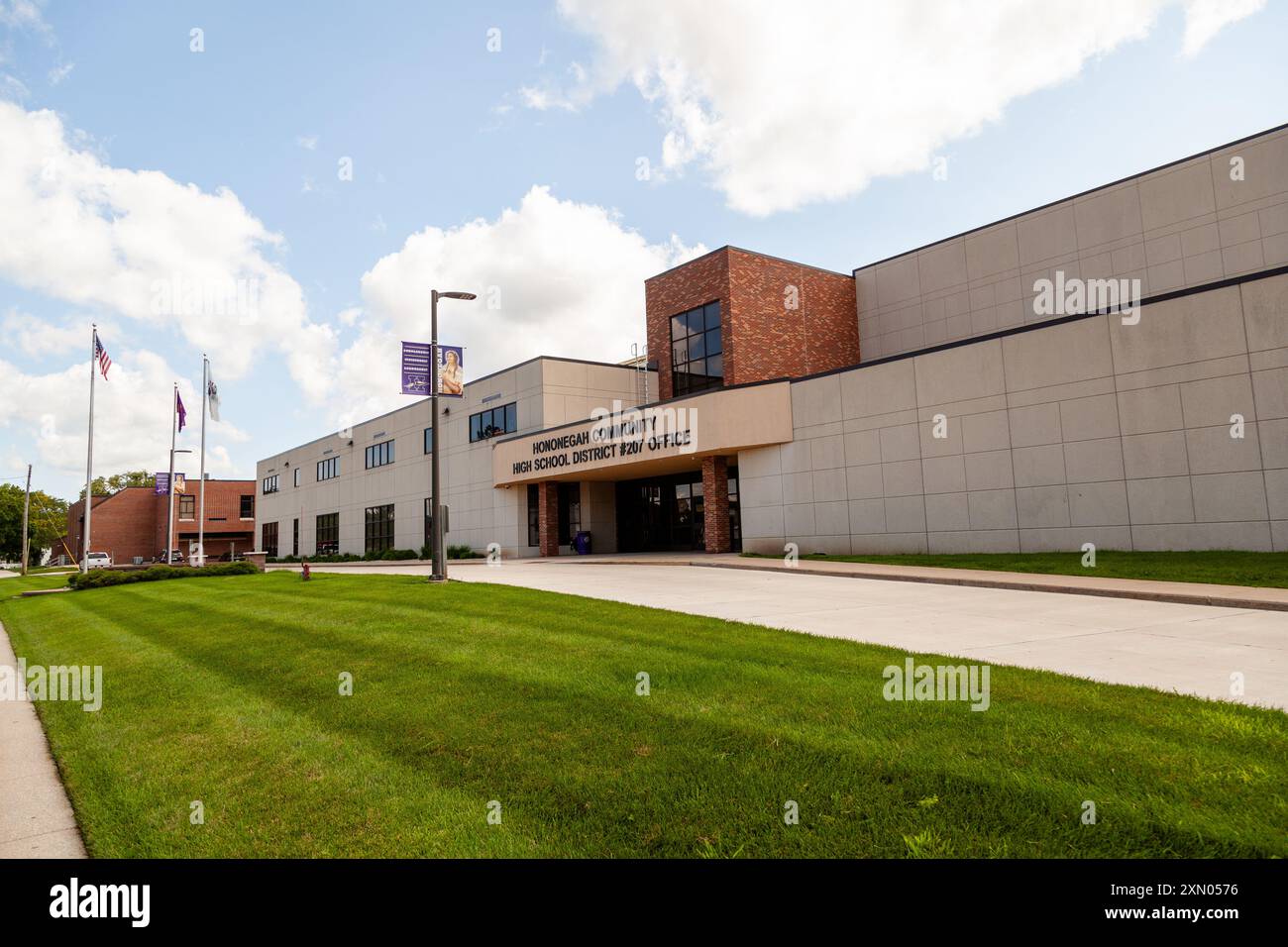 Hononegah Community High School in Rockton, Illinois. Stockfoto