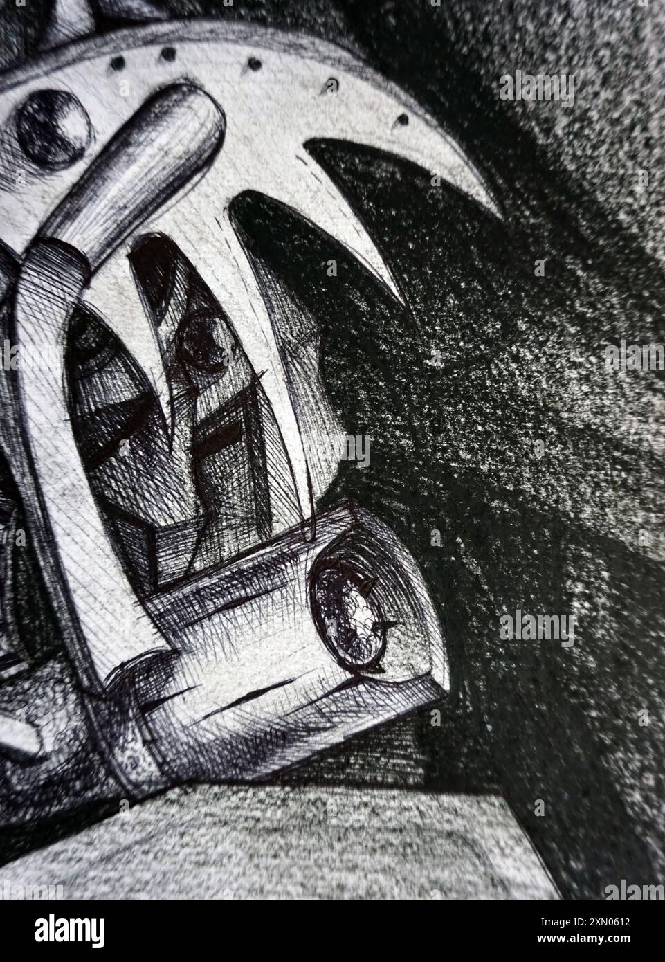 Abstrakte geometrische Formen von Licht und Schatten zeichnen Stockfoto