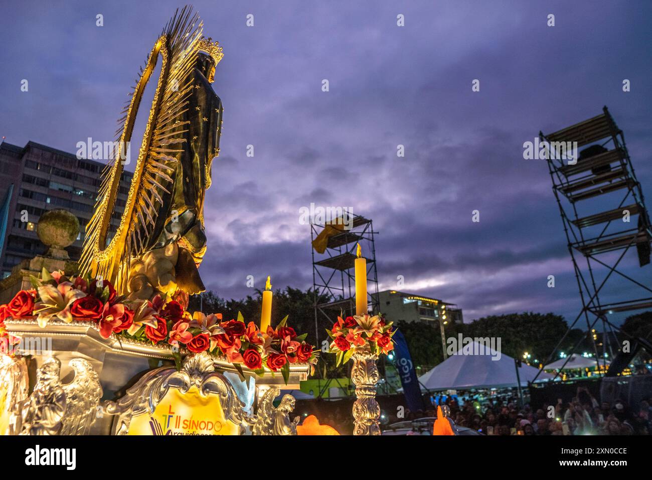 Dia de la Virgen de Guadalupe (unsere Lieben Frau von Guadalupe) Festival und Parade in Guatemala-Stadt. Stockfoto