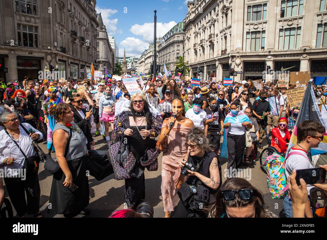 Yasmin Finney spricht bei London Trans Pride 2024 Stockfoto