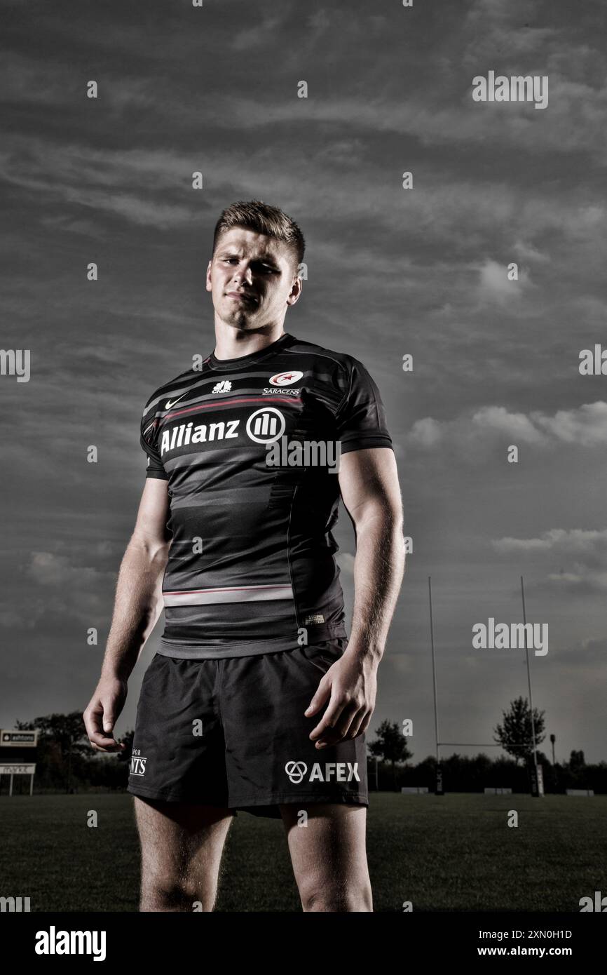 Owen Farrell – Portrait Session. Stockfoto