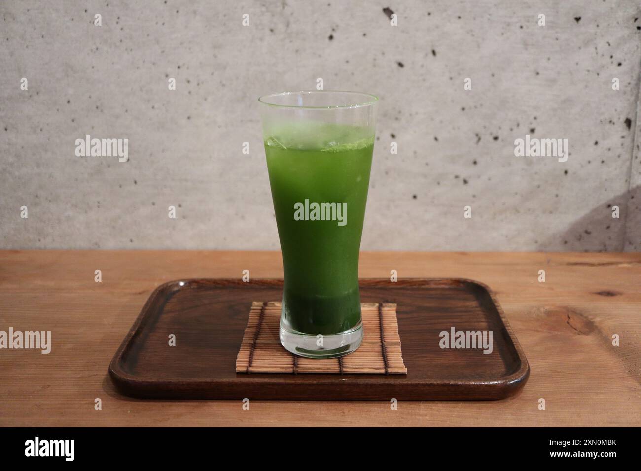 Matcha-Eistee in Kyoto, Japan Stockfoto