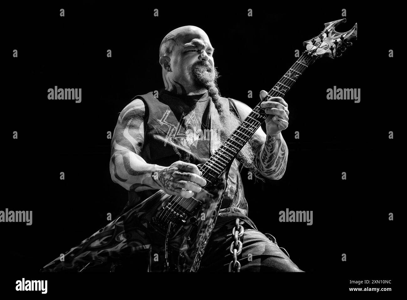 Kerry King of Slayer tritt live beim Sweden Rock Festival auf Stockfoto