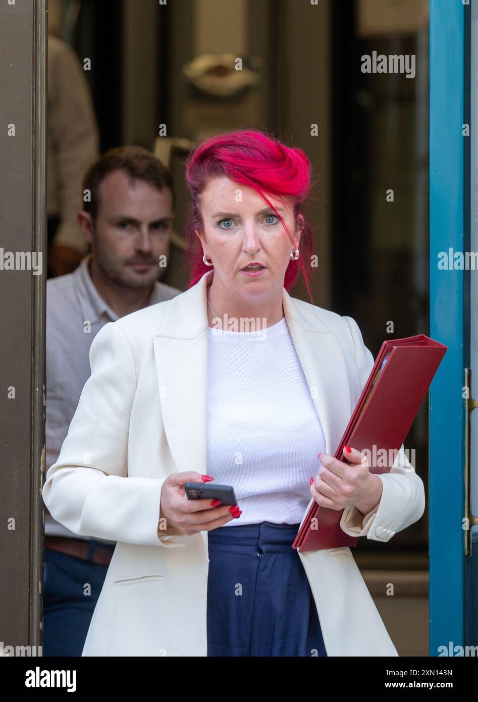 London, Großbritannien. 30. Juli 2024. Louise Haigh, Verkehrsministerin, verlässt das Kabinett. Richard Lincoln/Alamy Live News Stockfoto