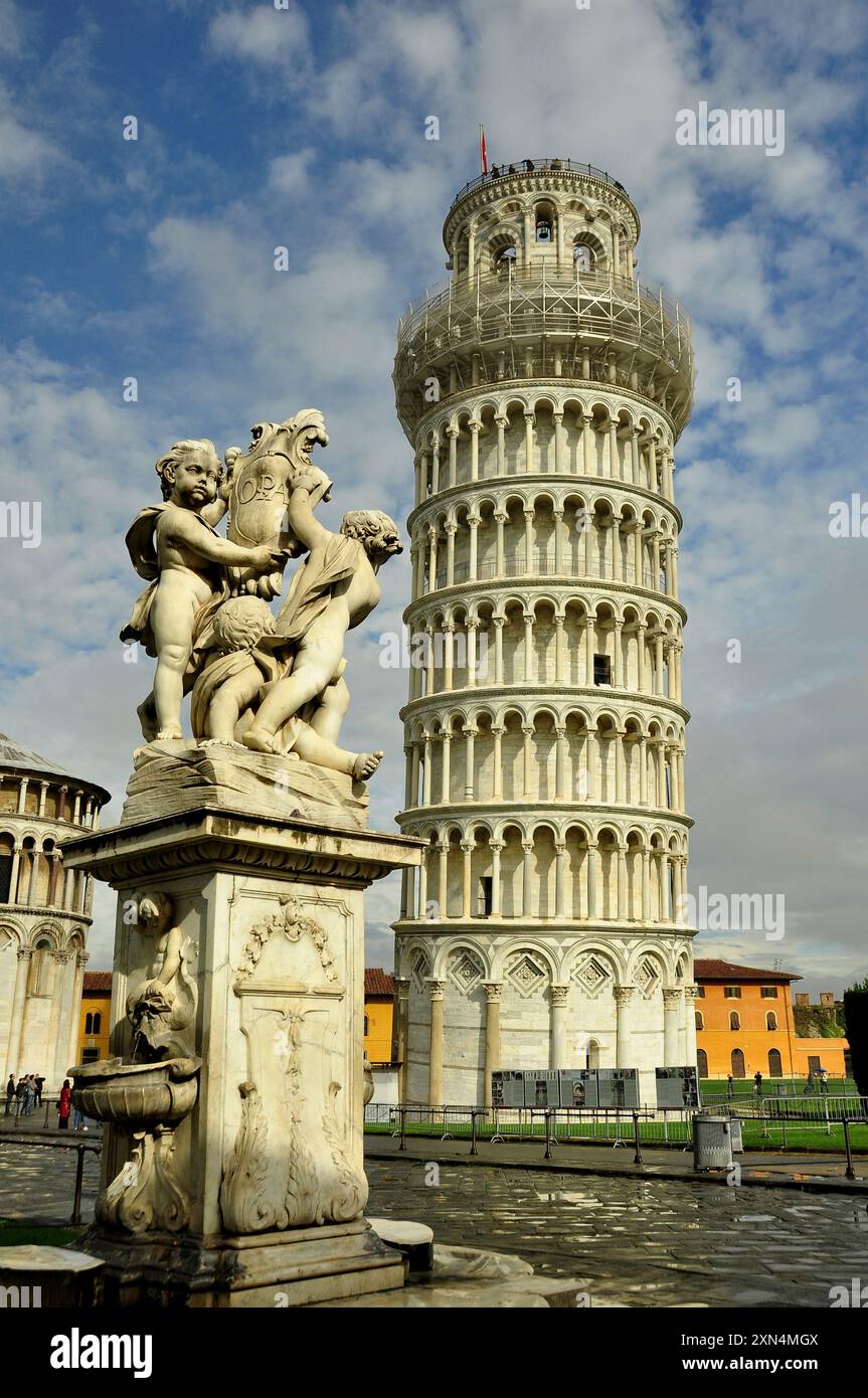 Schiefe Turm von Pisa in Pisa Italien Stockfoto