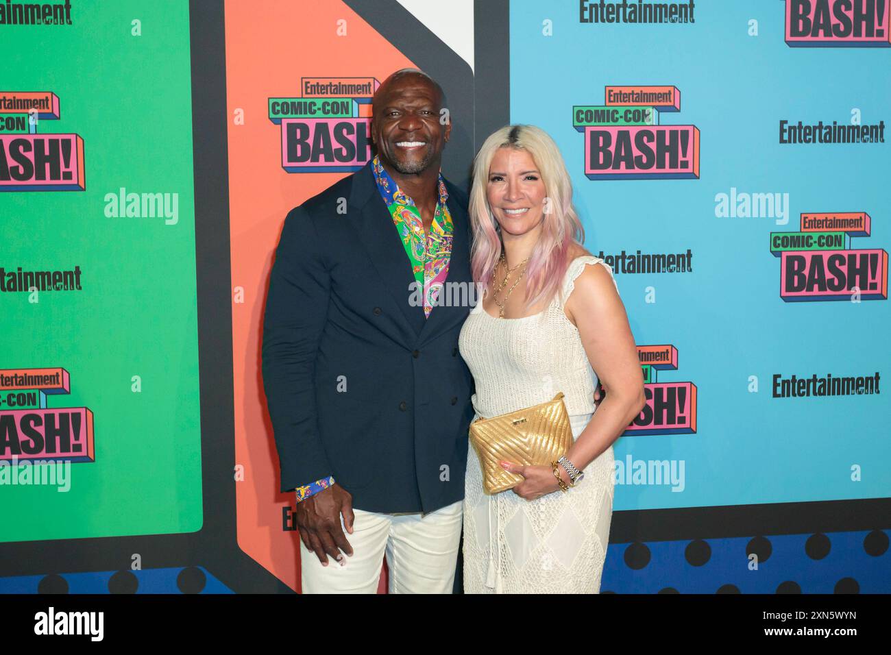 27. Juli 2024: Terry Crews und Rebecca King-Crews nehmen am 27. Juli 2024 an der jährlichen Comic-Con Bash der Entertainment Weekly's Annual Comic-Con Bash im Float im Hard Rock Hotel San Diego Teil. (Kreditbild: © Marissa Carter/ZUMA Press Wire) NUR REDAKTIONELLE VERWENDUNG! Nicht für kommerzielle ZWECKE! Stockfoto