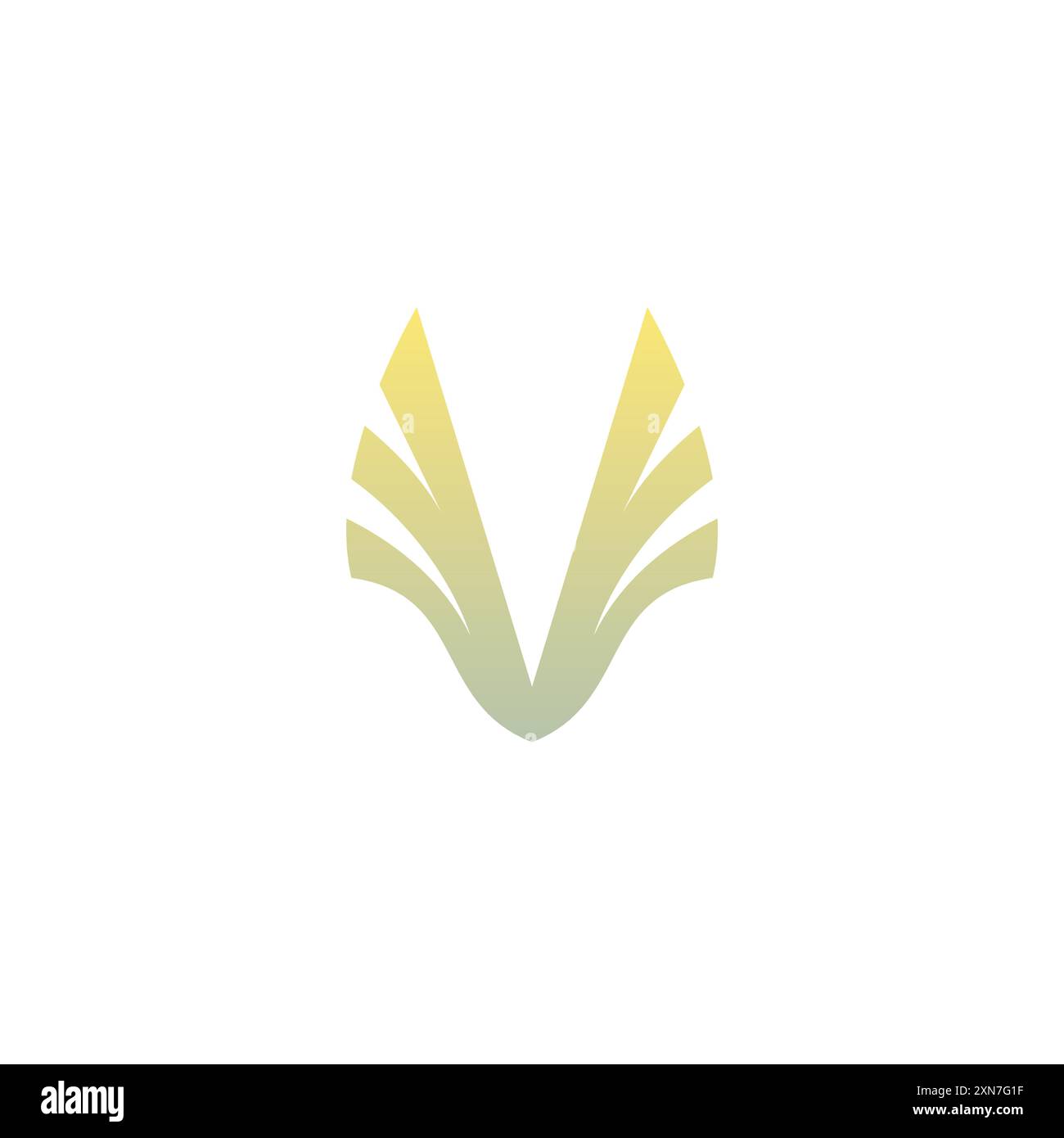 V-Flügel-Logo Vektor-Illustration. V Anfangssymbol Stock Vektor
