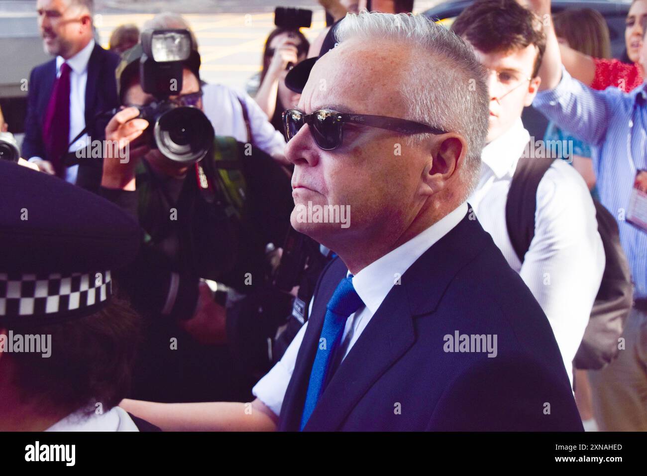 London, Großbritannien. 31. Juli 2024. Huw Edwards kommt am Westminster Magistrates Court an. Der BBC-Moderator wurde angeklagt, unanständige Bilder von Kindern gemacht zu haben. Quelle: Vuk Valcic/Alamy Live News Stockfoto