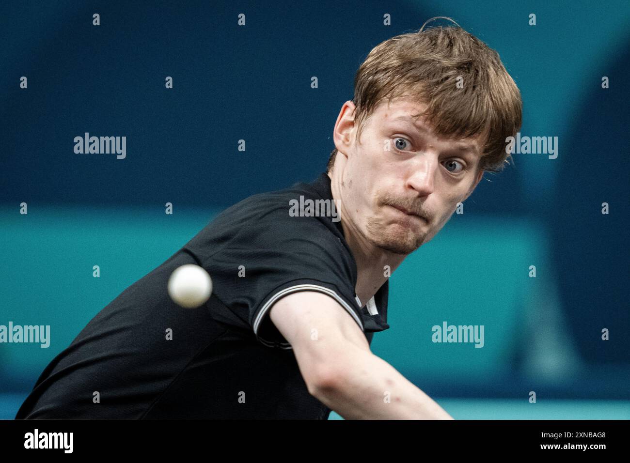 Paris, Frankrig. 31. Juli 2024. Anders Lind, Dänemark im Kampf gegen Milosz Redzimski aus Polen im Achtelfinale bei den Olympischen Spielen in Paris am Mittwoch, 31. Juli 2024. (Foto: Mads Claus Rasmussen/Ritzau Scanpix) Credit: Ritzau/Alamy Live News Stockfoto