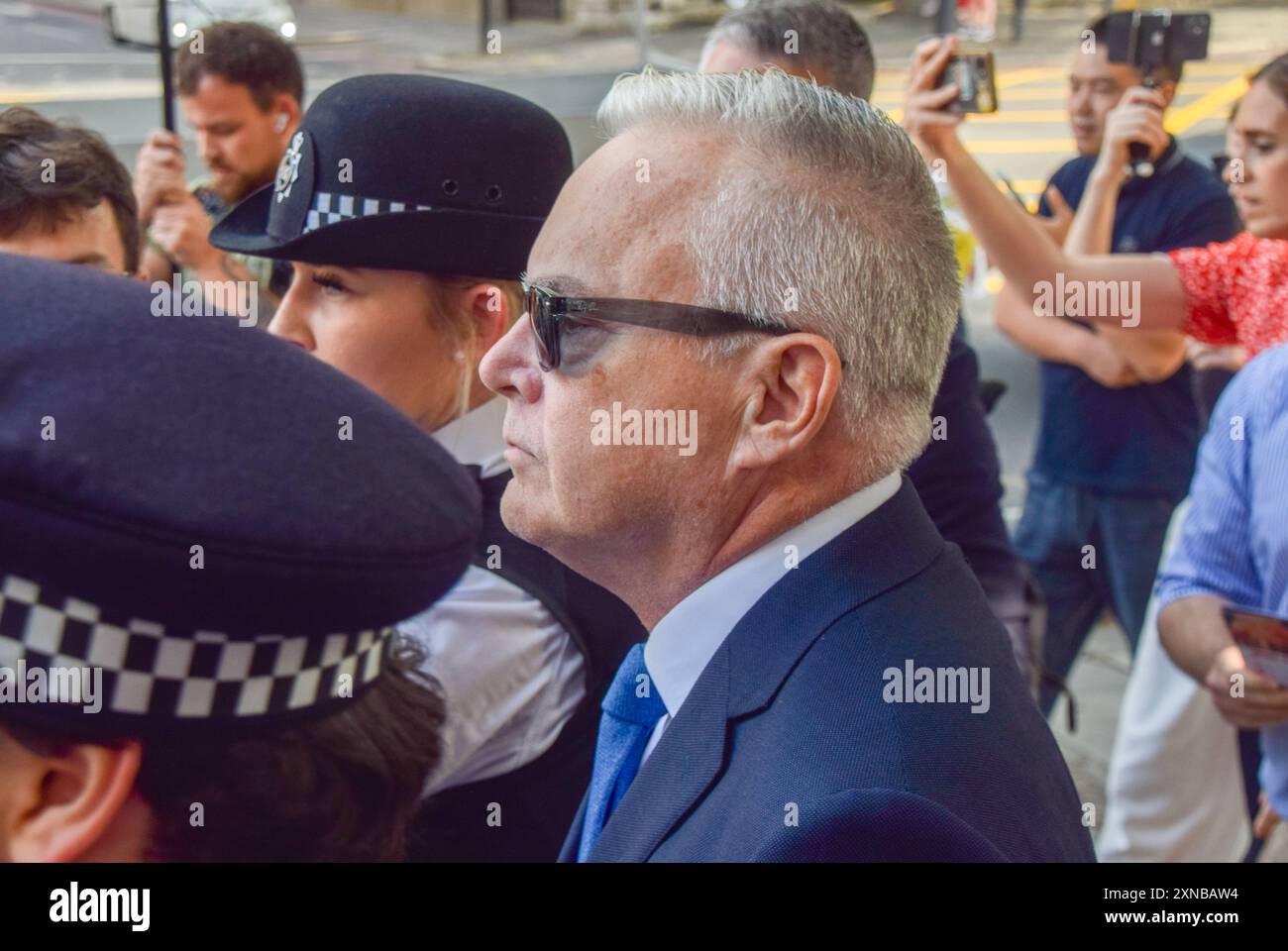 London, Großbritannien. 31. Juli 2024. Huw Edwards kommt am Westminster Magistrates Court an. Der BBC-Moderator wurde angeklagt, unanständige Bilder von Kindern gemacht zu haben. Quelle: Vuk Valcic/Alamy Live News Stockfoto