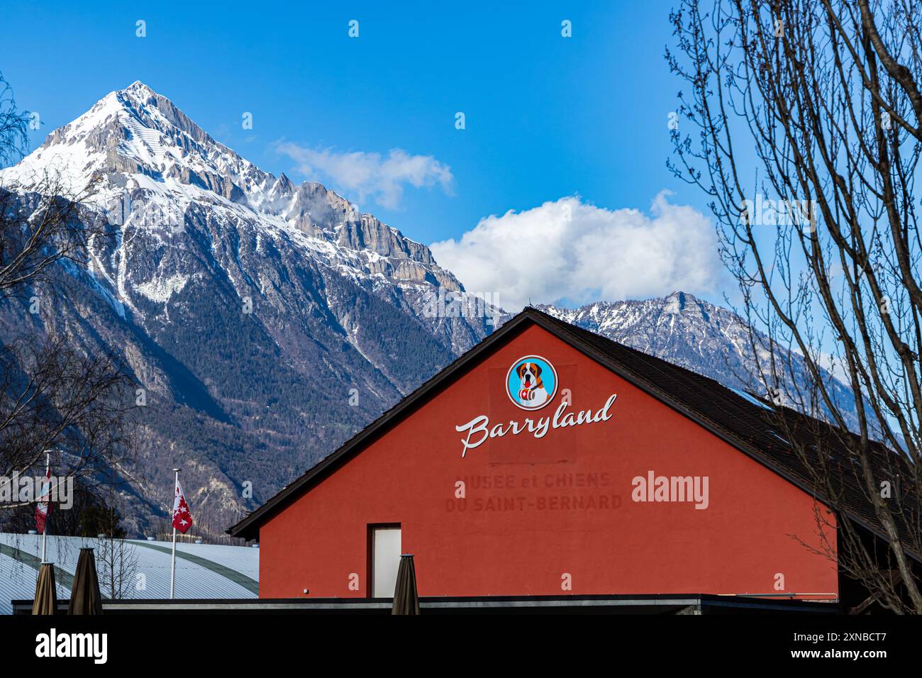 Martigny, Schweiz - 27.03.2021 - Barryland, Saint-Bernard Hundezuchtmuseum Stockfoto