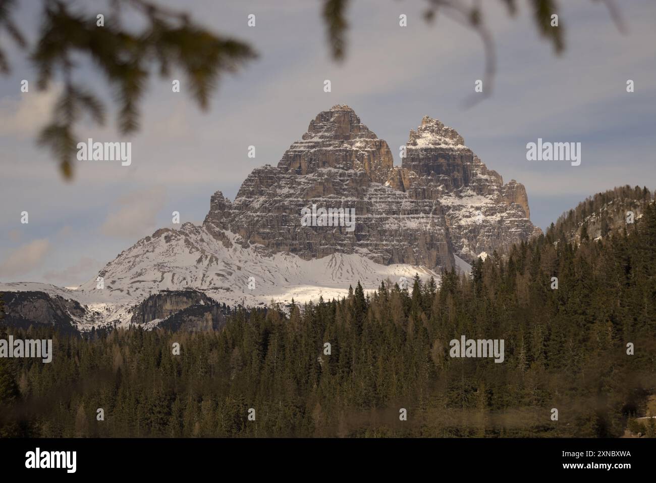 Tre Cime di Lavaredo, Lago di Misurina, Cortina D'Ampezzo, Belluno, Italien Stockfoto