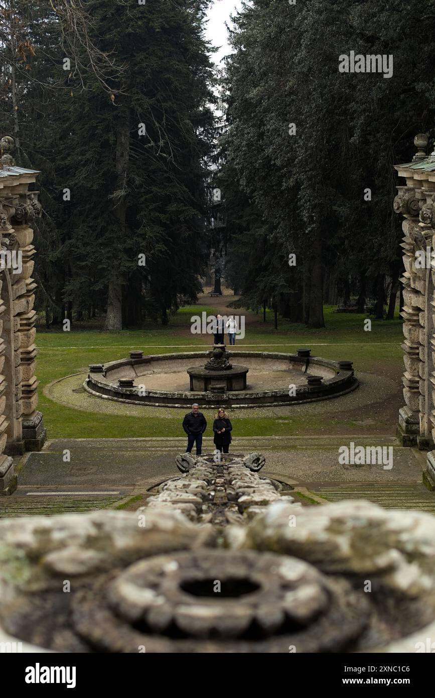 Giardini di palazzo Farnese, Caprarola, Italien Stockfoto