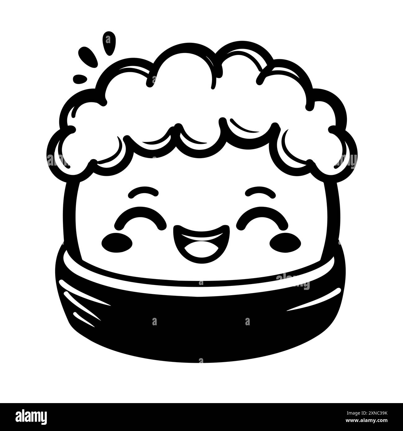 Niedliche Sushi Roll Figur Winking Illustration Stock Vektor