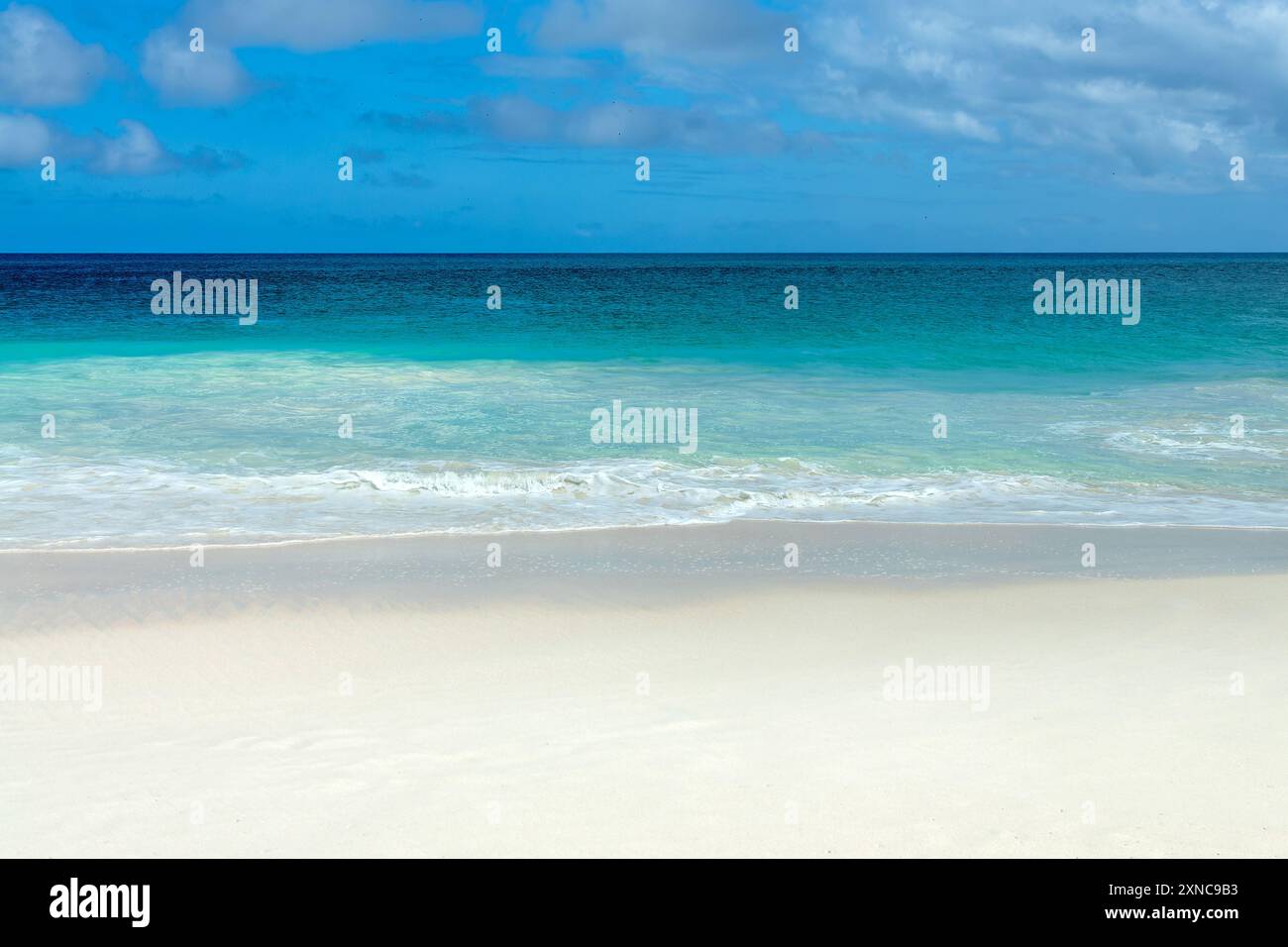 Perfekter idyllischer tropischer Strand, Anse Georgette auf Praslin Island, Seychellen Stockfoto