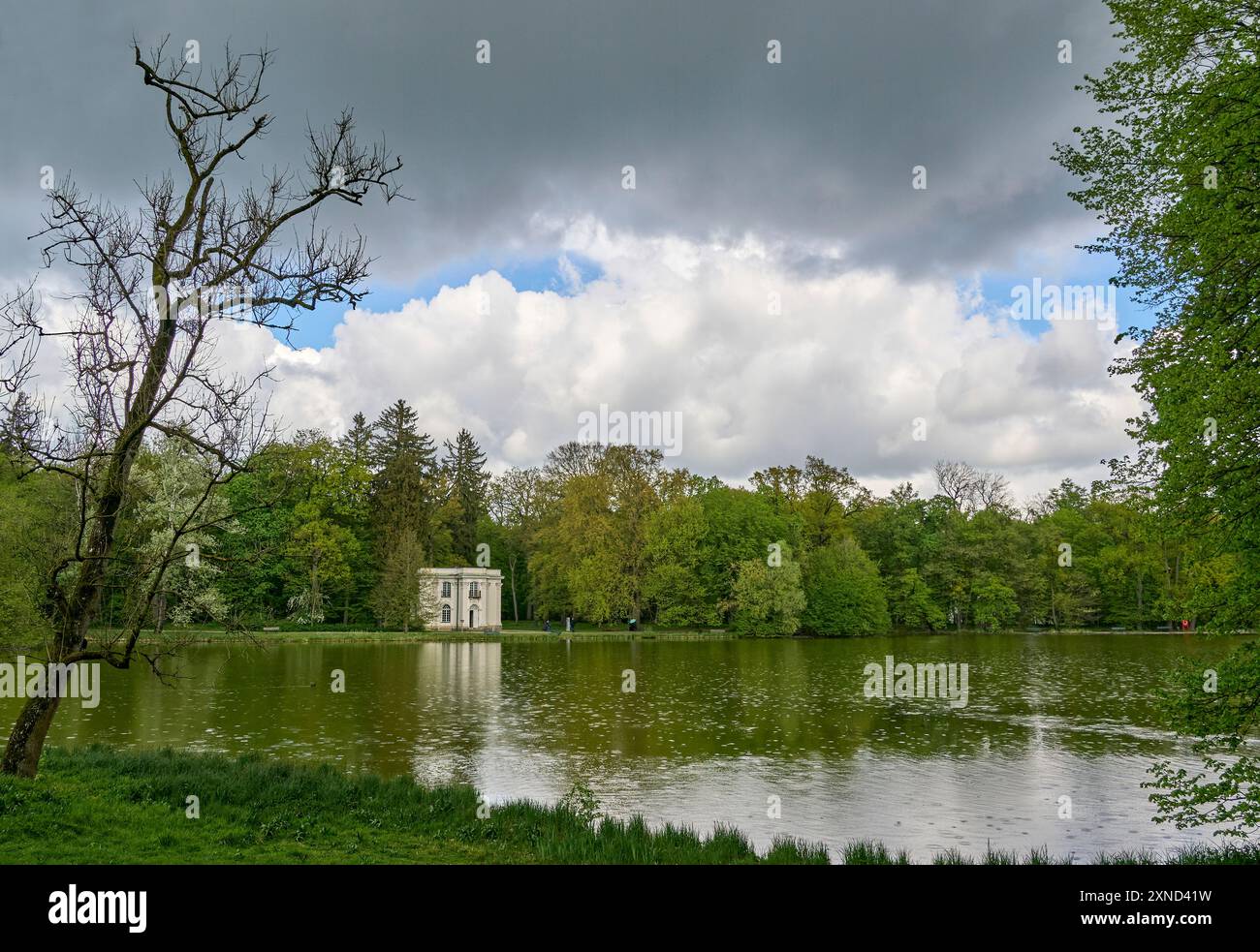 München Deutschland Schloss Nymphenburg oder Schloss Nymphenburg im Stadtteil Neuhausen Nymphenburg Stockfoto