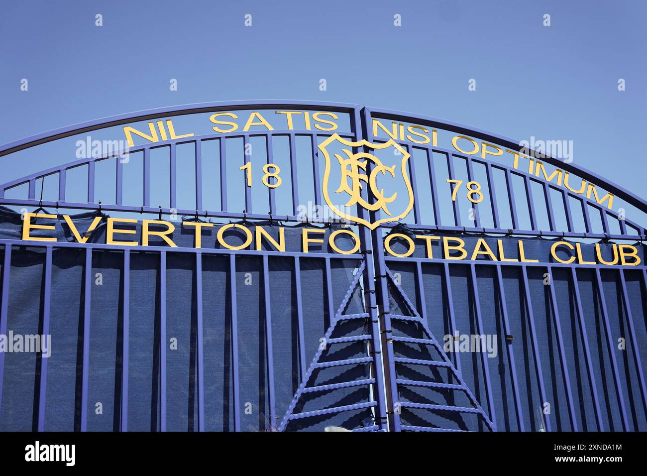 Die Heimat des Everton FC Goodison Park. Stockfoto
