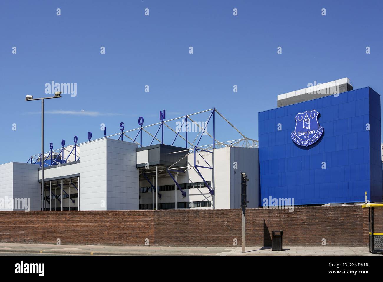 Die Heimat des Everton FC Goodison Park. Stockfoto
