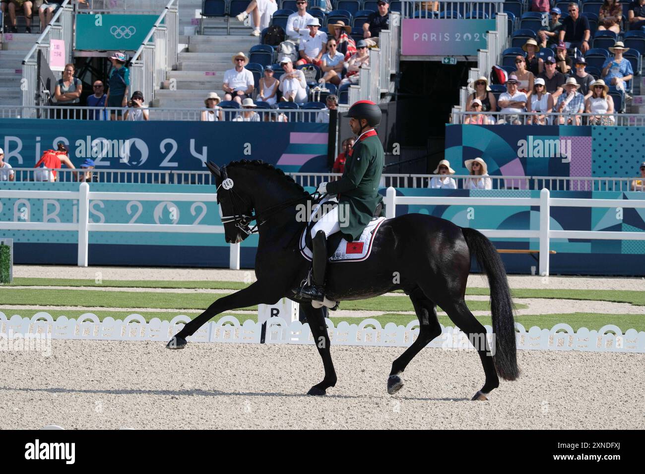 Versailles, Frankreich. 31. Juli 2024. Yessin RAHMOUNI reitet ALLE AUF EINMAL, Reitsport, Dressur und Einzelpreis während der Olympischen Spiele Paris 2024 am 31. Juli 2024 im Château de Versailles in Versailles, Frankreich - Foto Christophe Bricot/DPPI Media Credit: DPPI Media/Alamy Live News Stockfoto