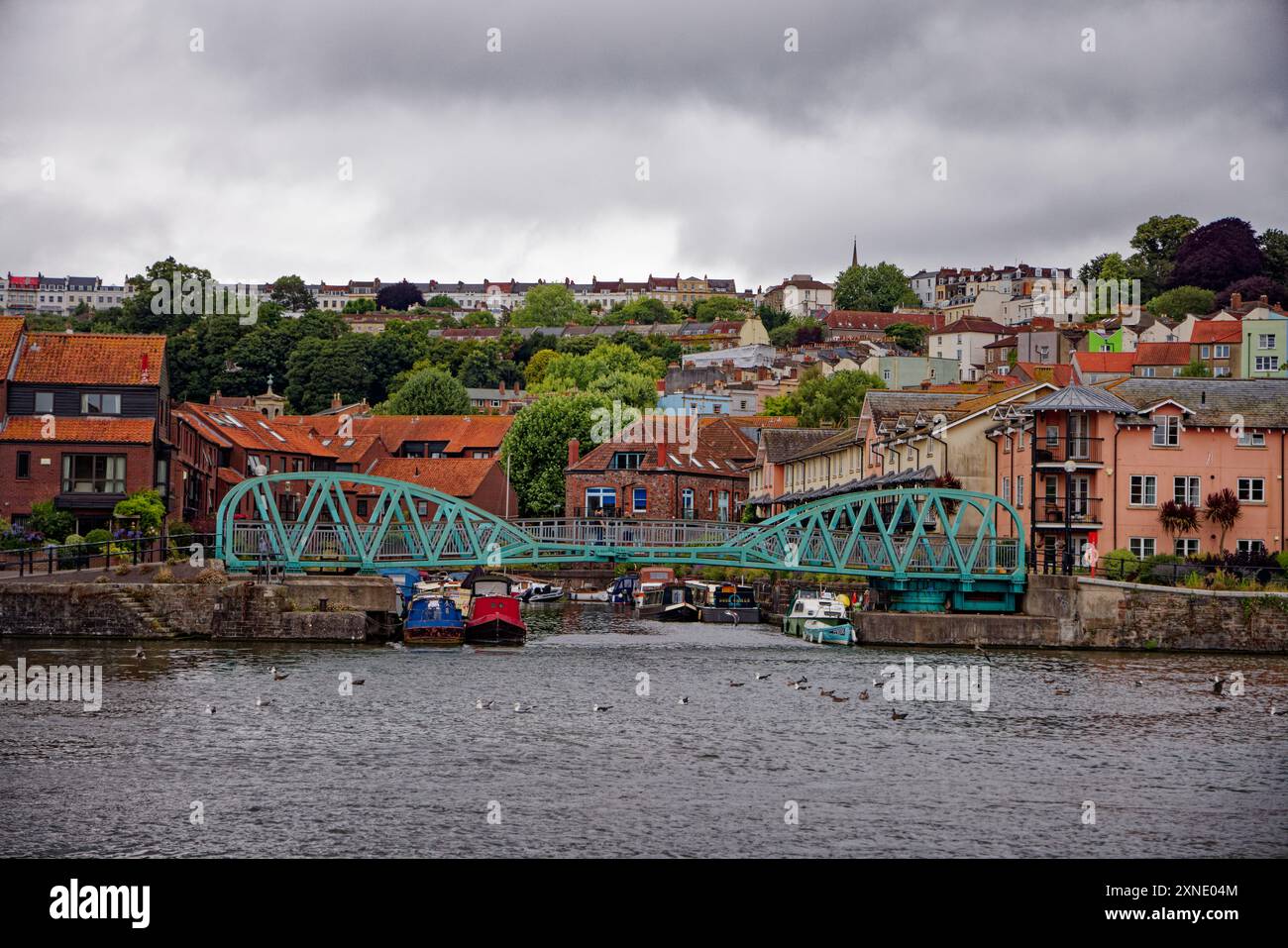 Brücke in Hotwells, Bristol Harbour, England. Stockfoto