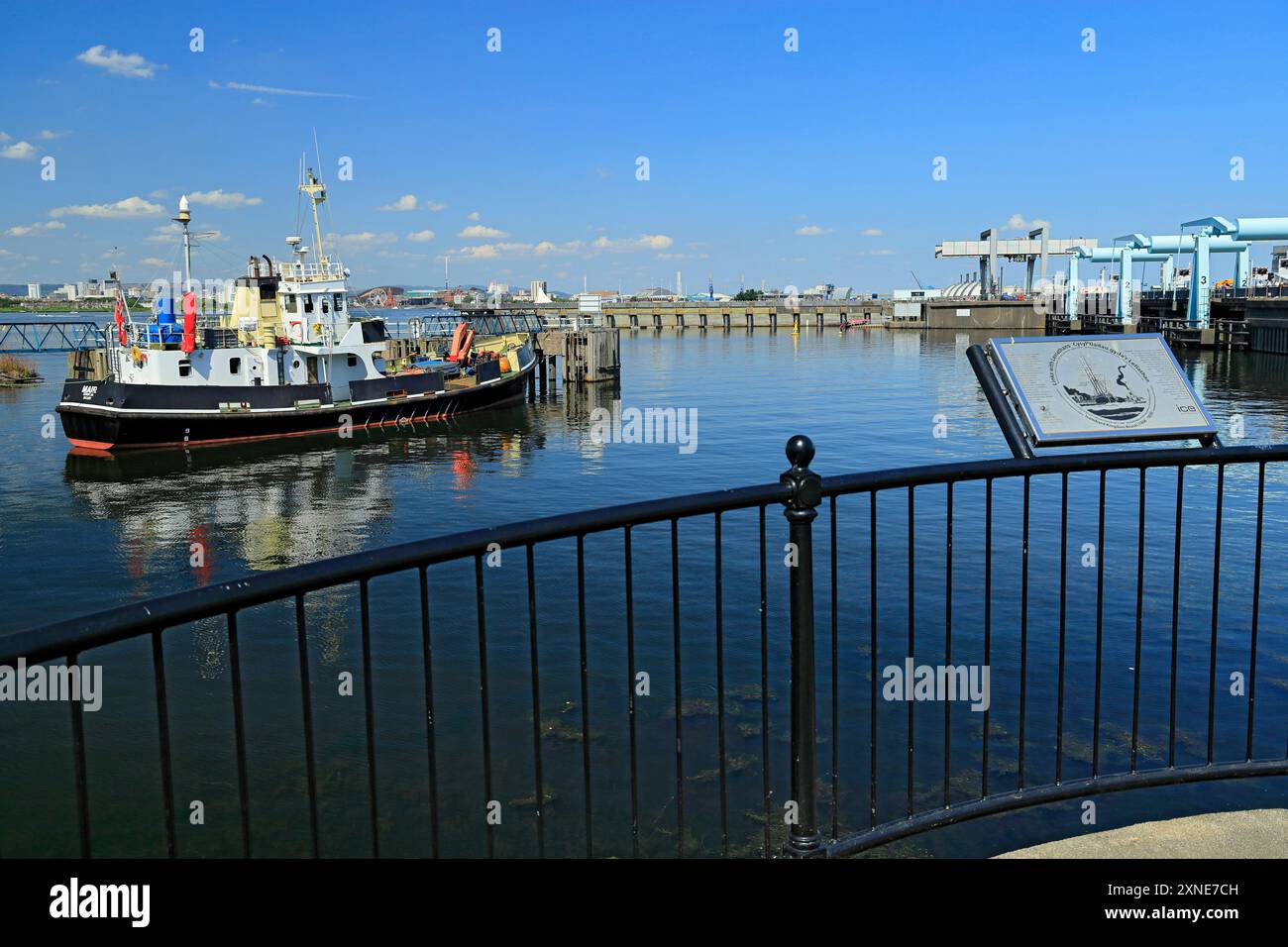 MV Mair Schlepper in Cardiff Bay, Cardiff, Südwales. Stockfoto