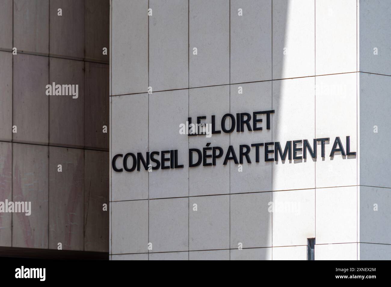 Fahren Sie zum Hotel du Departement, Hauptsitz des Departements, politischer Leiter des französischen Departements Loiret, Orléans, Frankreich Stockfoto
