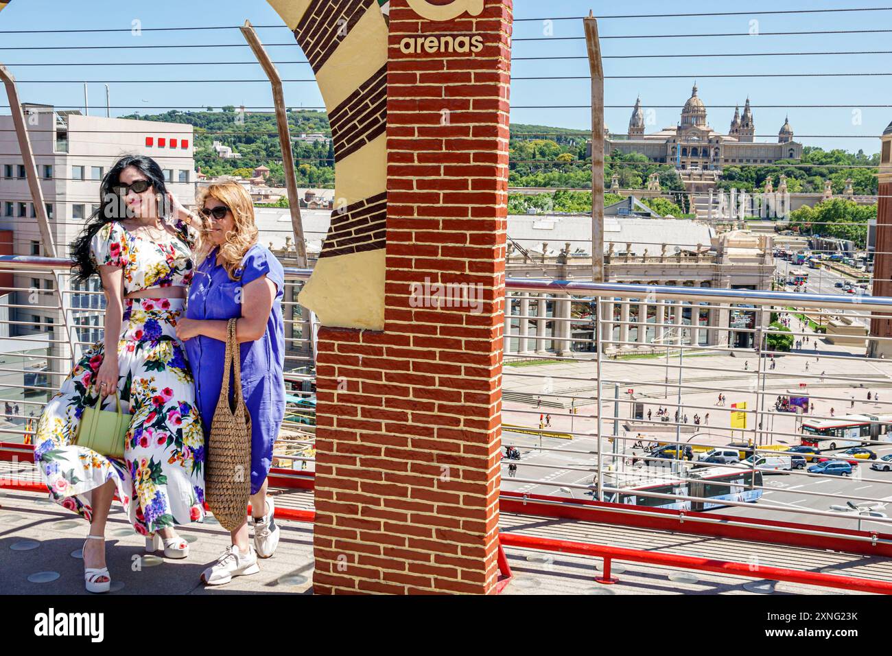 Barcelona Spanien,Katalonien Catalunya,Carrer de Tarragona Eixample,Plaza de toros de las Arenas,Arenas de Barcelona El Terrat,ehemaliger Stierkampfring n Stockfoto