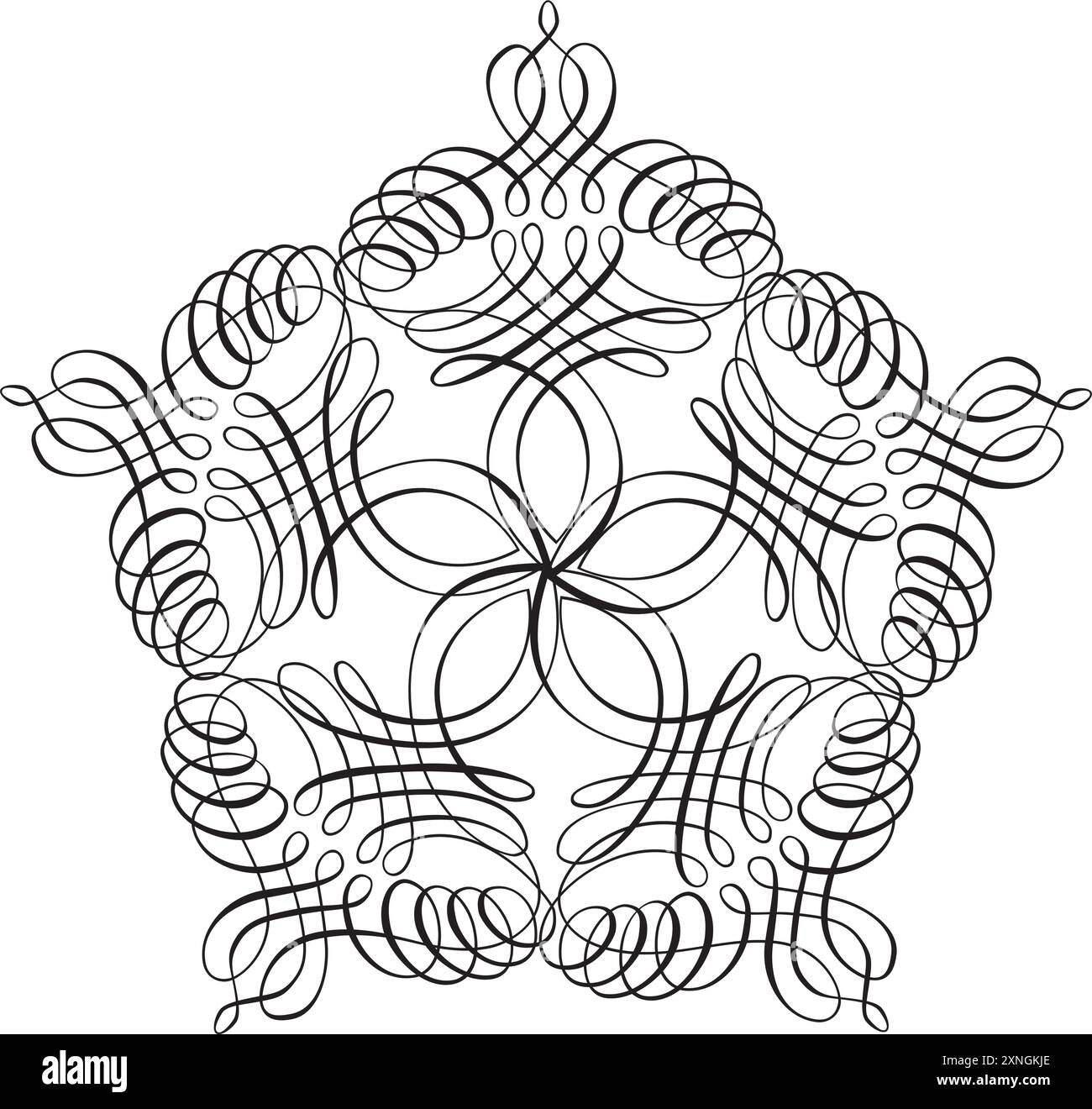 Abstrakte arabische Vintage Dekorative Kalligraphie dekorative Silhouette Symbol für Tattoo isolierten Vektor Stock Vektor Abstrakte arabische Vintage Dekorative Kalligraphie dekorative Silhouette Symbol für Tattoo isolierten Vektor Stock Vektor