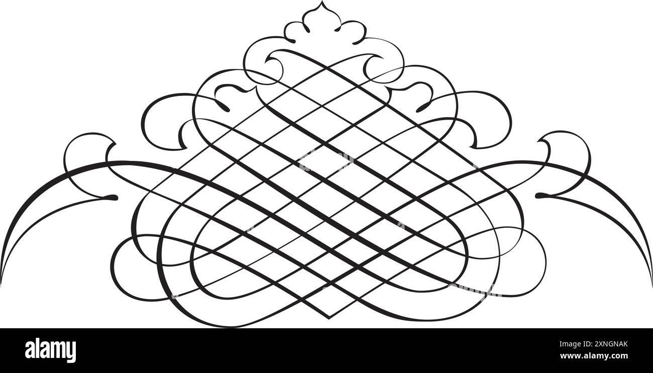 Abstrakte arabische Vintage Dekorative Kalligraphie dekorative Silhouette Symbol für Tattoo isolierten Vektor Stock Vektor Abstrakte arabische Vintage Dekorative Kalligraphie dekorative Silhouette Symbol für Tattoo isolierten Vektor Stock Vektor