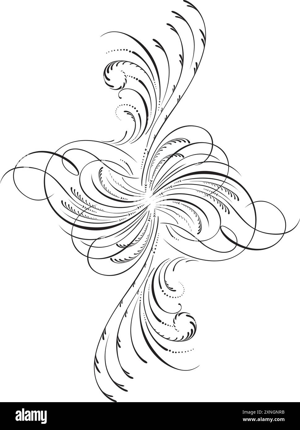 Abstrakte arabische Vintage Dekorative Kalligraphie dekorative Silhouette Symbol für Tattoo isolierten Vektor Stock Vektor Abstrakte arabische Vintage Dekorative Kalligraphie dekorative Silhouette Symbol für Tattoo isolierten Vektor Stock Vektor