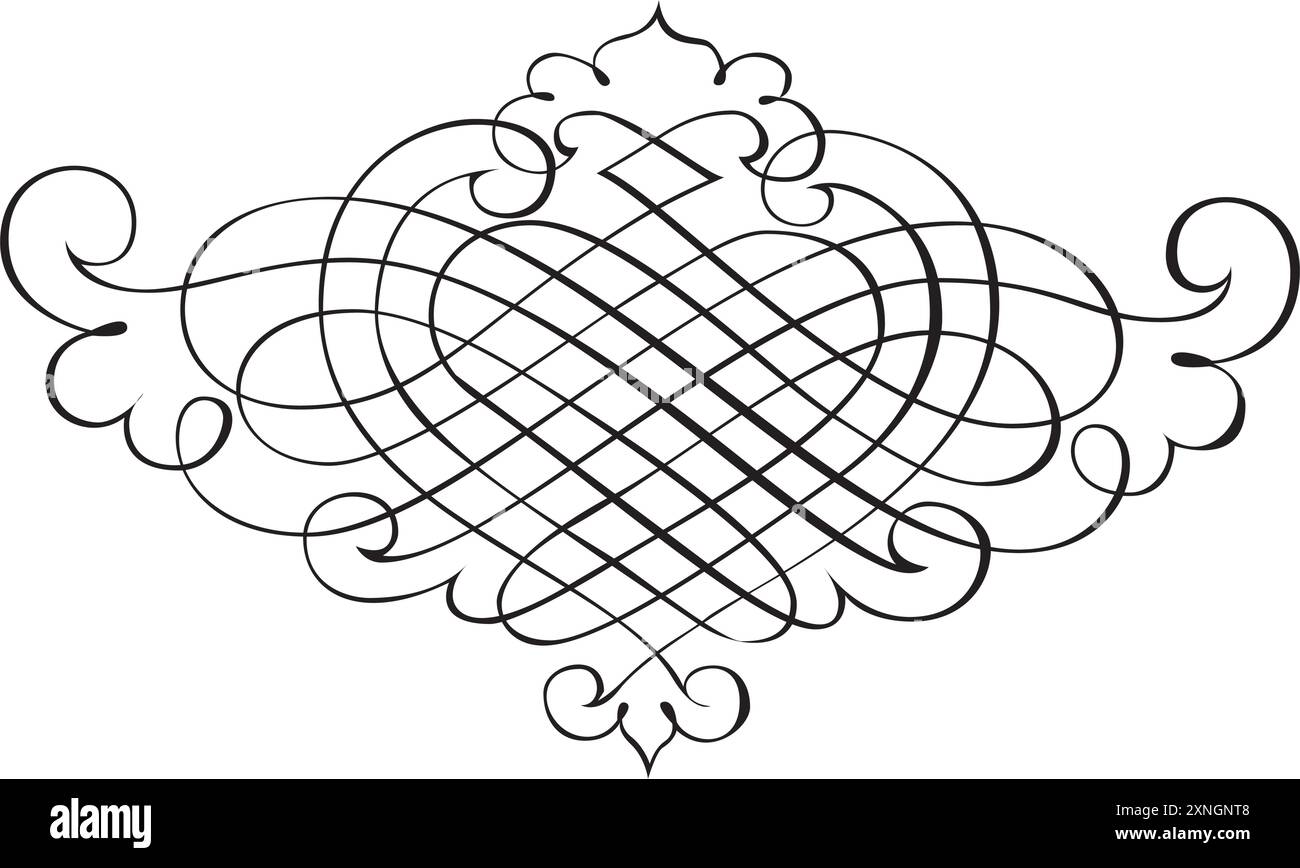 Abstrakte arabische Vintage Dekorative Kalligraphie dekorative Silhouette Symbol für Tattoo isolierten Vektor Stock Vektor Abstrakte arabische Vintage Dekorative Kalligraphie dekorative Silhouette Symbol für Tattoo isolierten Vektor Stock Vektor