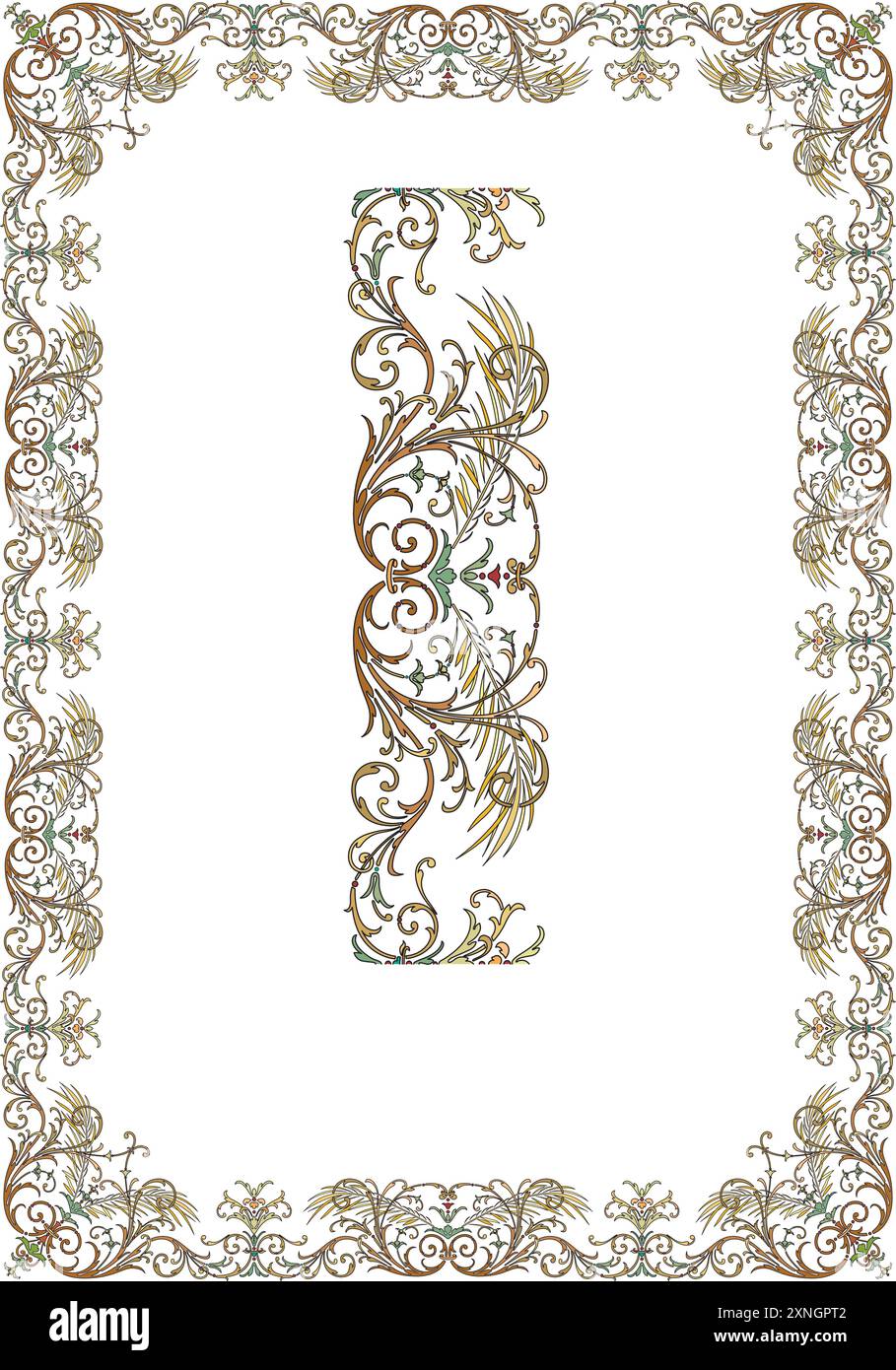 Vintage florale klassische kalligraphische Retro Vignette Scrollrahmen ornamentale Design Elemente schwarz und Farbe Set isoliert Vektor Stock Vektor Vintage florale klassische kalligraphische Retro Vignette Scrollrahmen ornamentale Design Elemente schwarz und Farbe Set isoliert Vektor Stock Vektor