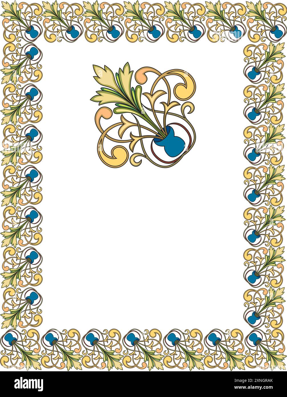 Vintage florale klassische kalligraphische Retro Vignette Scrollrahmen ornamentale Design Elemente schwarz und Farbe Set isoliert Vektor Stock Vektor Vintage florale klassische kalligraphische Retro Vignette Scrollrahmen ornamentale Design Elemente schwarz und Farbe Set isoliert Vektor Stock Vektor