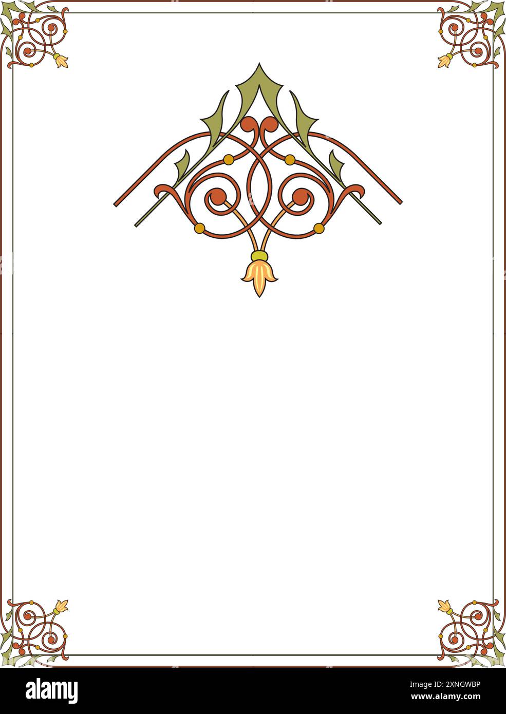 Vintage florale klassische kalligraphische Retro Vignette Scrollrahmen ornamentale Design Elemente schwarz und Farbe Set isoliert Vektor Stock Vektor Vintage florale klassische kalligraphische Retro Vignette Scrollrahmen ornamentale Design Elemente schwarz und Farbe Set isoliert Vektor Stock Vektor