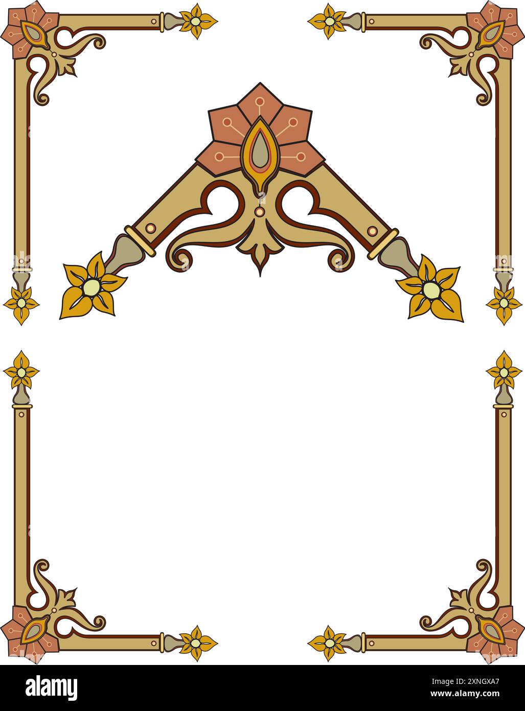 Vintage florale klassische kalligraphische Retro Vignette Scrollrahmen ornamentale Design Elemente schwarz und Farbe Set isoliert Vektor Stock Vektor Vintage florale klassische kalligraphische Retro Vignette Scrollrahmen ornamentale Design Elemente schwarz und Farbe Set isoliert Vektor Stock Vektor