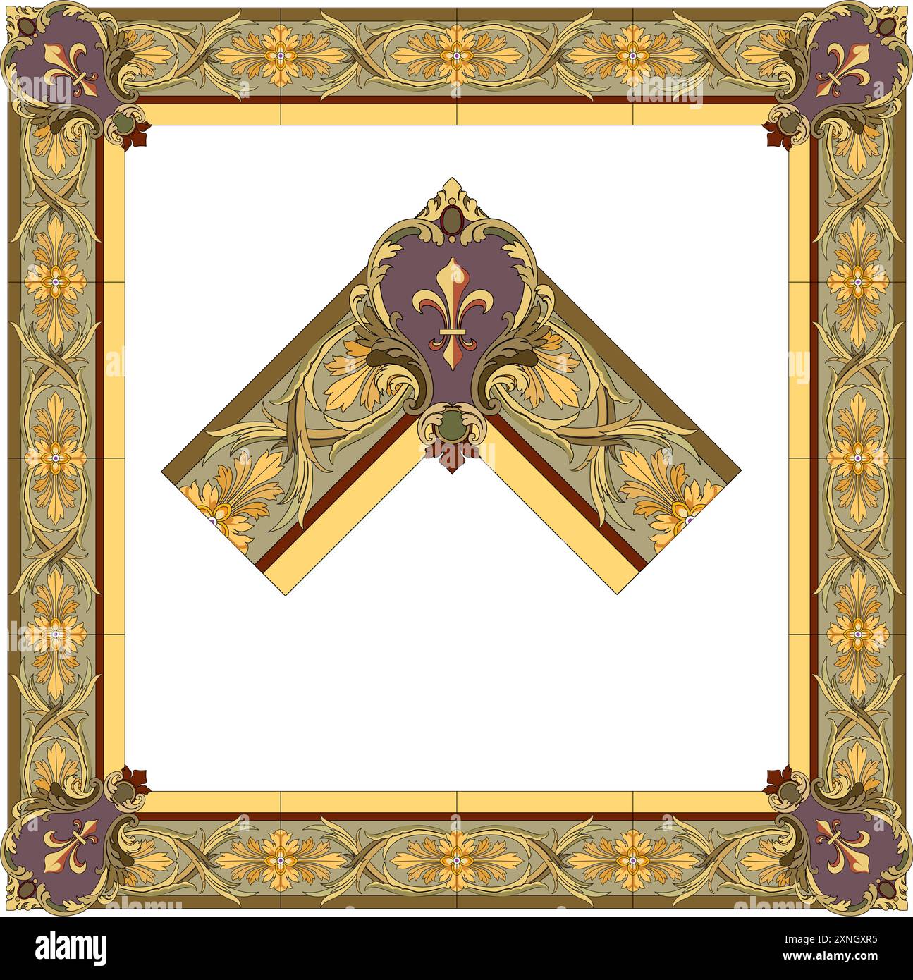 Vintage florale klassische kalligraphische Retro Vignette Scrollrahmen ornamentale Design Elemente schwarz und Farbe Set isoliert Vektor Stock Vektor Vintage florale klassische kalligraphische Retro Vignette Scrollrahmen ornamentale Design Elemente schwarz und Farbe Set isoliert Vektor Stock Vektor