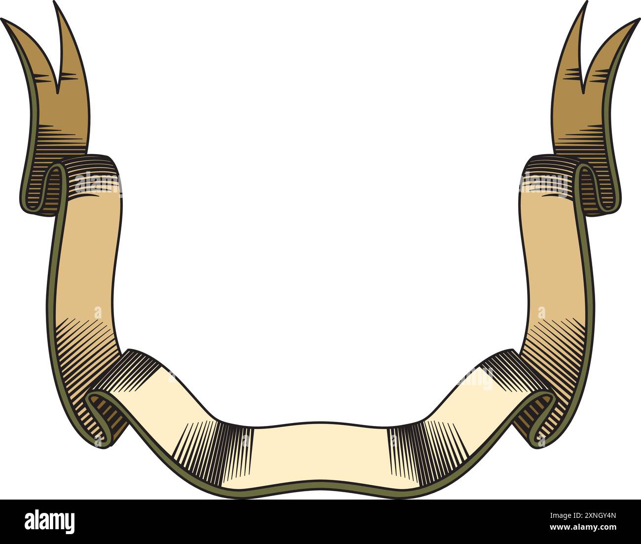 Vintage traditionelle realistische dekorative Band Banner Vektor Illustration Stock Vektor Vintage traditionelle realistische dekorative Band Banner Vektor Illustration Stock Vektor