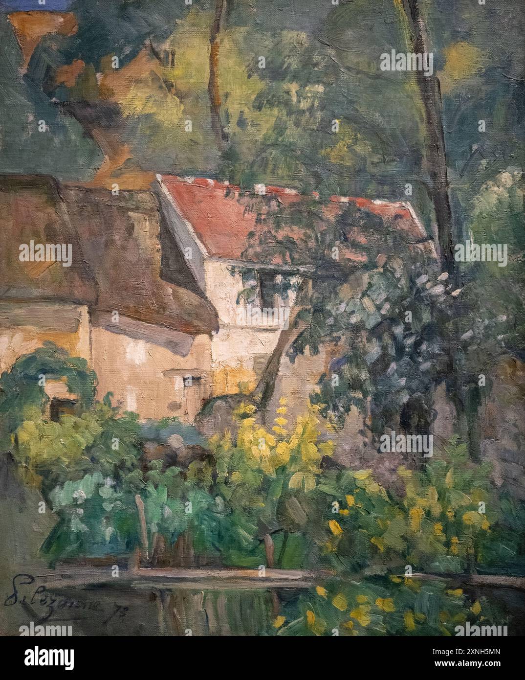 Gemälde von Paul Cezanne namens House of Pere Lacroix, gemalt 1873 Stockfoto
