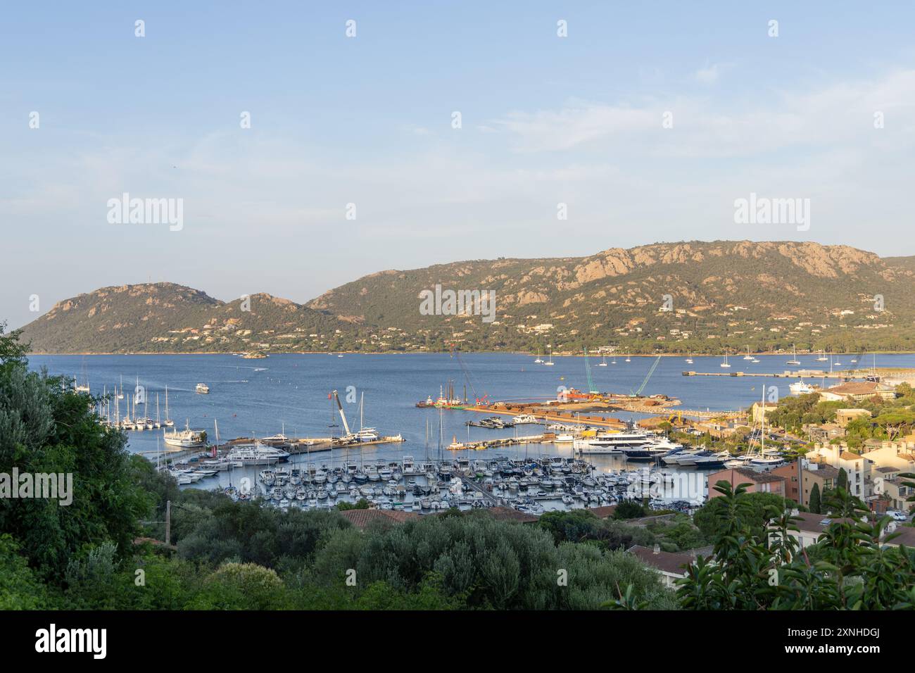 Porto Vecchio Hafen Korsika Frankreich Stockfoto