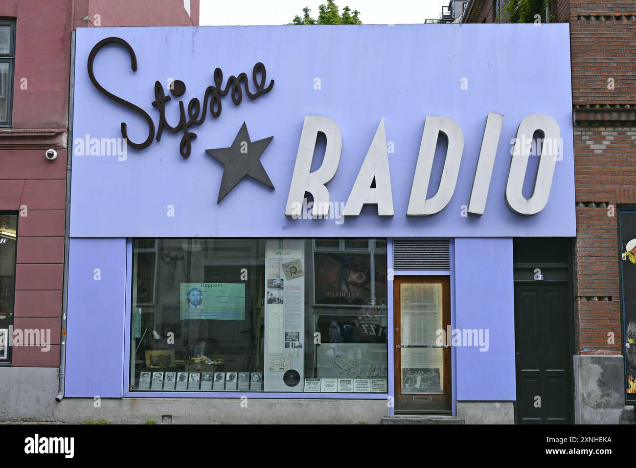 Stjerne Radio Resistance Museum im Stadtteil Vesterbro in Kopenhagen, Dänemark, Skandinavien. Stockfoto